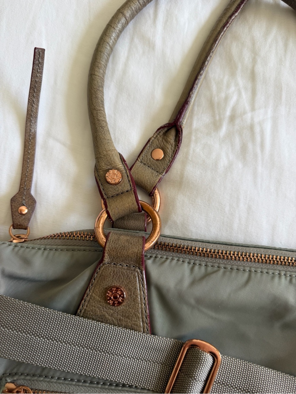 MZ Wallace Olive Green Bag with Adjustable Crossbody Strap - Picture 3 of 9